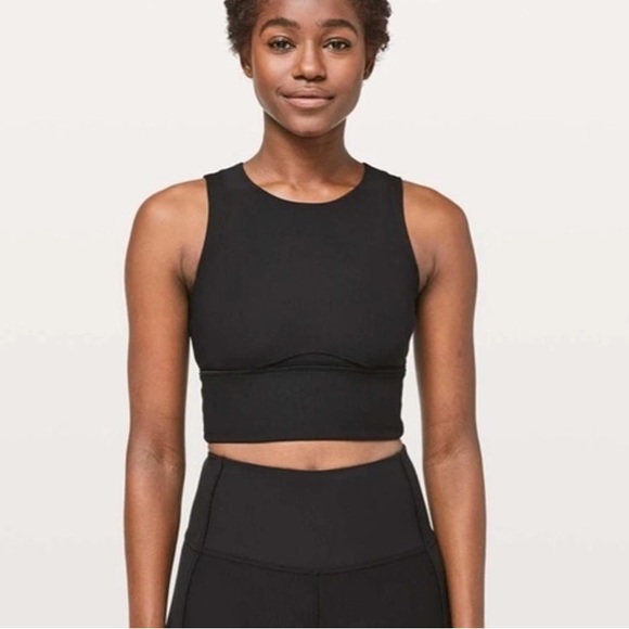 Lululemon Kick Swerve Ribbed Sports Bra Long Line - Picture 1 of 6